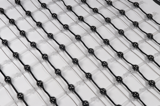 IP67 LED Mesh Screen DC12V RGB LED Pixel Display For Building Decoration