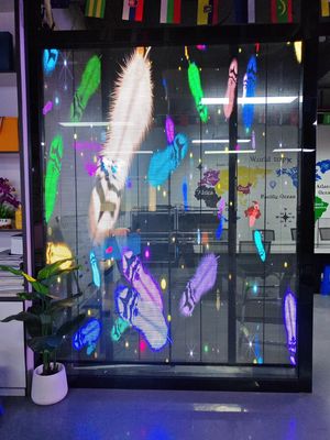 P8 DC12V Ultra Thin High Transmittance Transparent LED Screen for Indoor Large Display