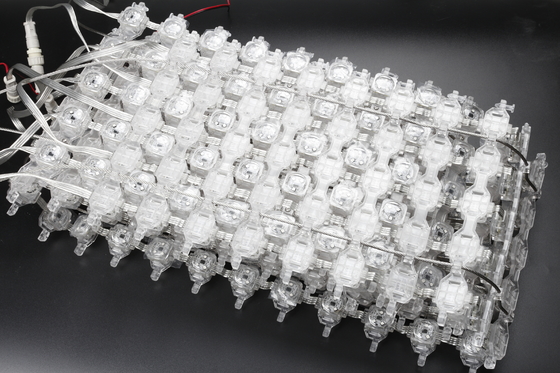 12V Outdoor LED Point Light Display Permanent Shopping Building Advertising LED Screen Mesh