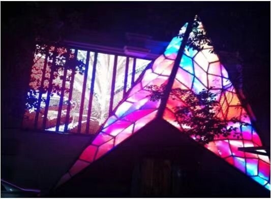 Led Point Light Screen P100 Waterproof DMX SPI LED Mesh Screen