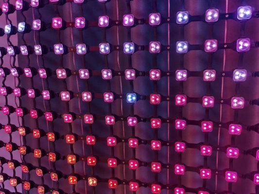DC12V IP67 Waterproof Full Color LED Mesh Screen Factory Custom Video Wall for Outdoor Advertising