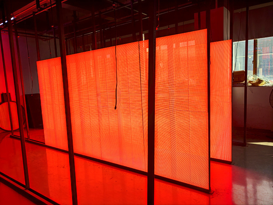 Grille Full Color ICE LED Screen 1500CD P3.9 Electronic Advertising Display Screen