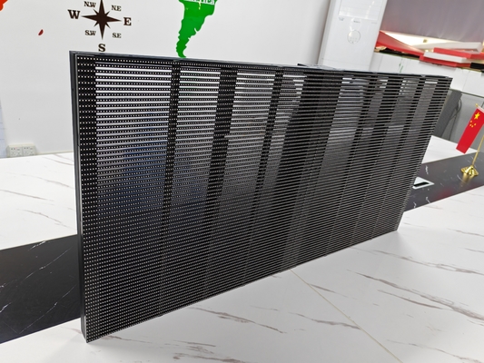 6000CD High Brightness LED Grille Screen 240W Average Power For Building Wall Display