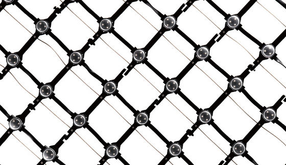 IP67 Waterproof DC12V RGB LED Mesh Screen for Outdoor Advertising and Building Facade