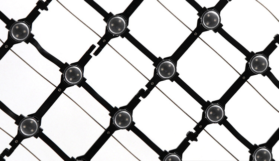 Outdoor Waterproof P100 LED Net Screen Lightweight Thin Flexible Mesh LED Display