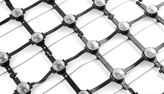 P143 Folding Flexible Advertising Transparent LED Curtain Display High Brightness