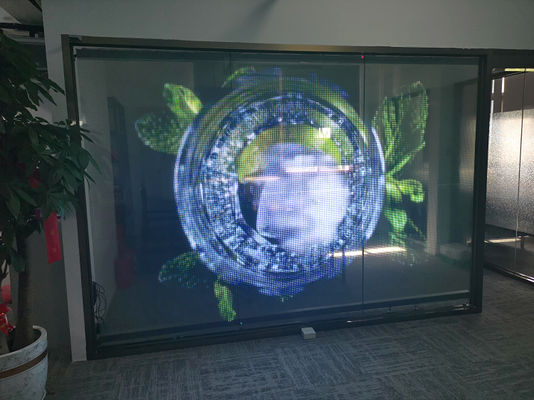 P6 240*960 High Transparency Indoor LED Transparent Film Screen Glass Window for Retail Window Display