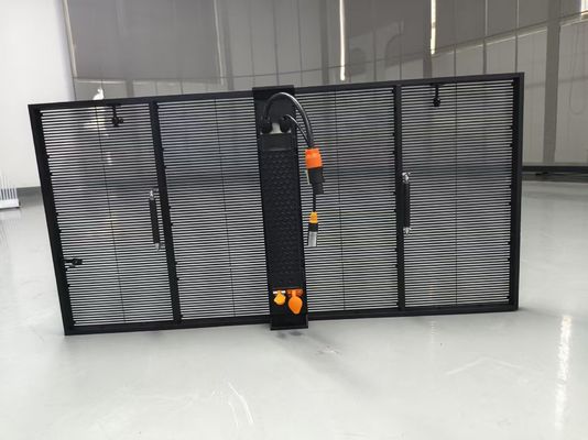 RGB 1000*1000mm Transparent Grille Screens P2.6 Exhibition Hall Glass Outdoor Building Window Led Display Screen