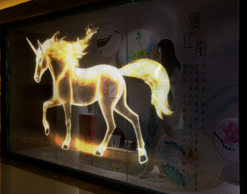 Indoor LED Transparent Screen Full Color Indoor Transparent LED Display