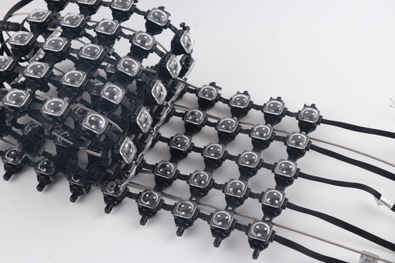 Schermo a maglia LED flessibile per esterni SMD3535 P50 RGB a colori IP67