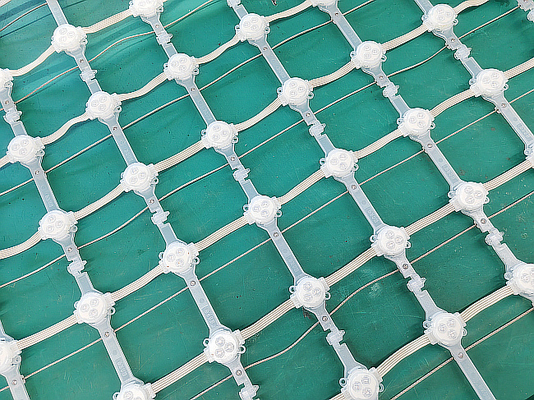 Flexible Full Color RGB IP67 DC12V LED Mesh Screen For Outdoor Shopping Mall Lighting