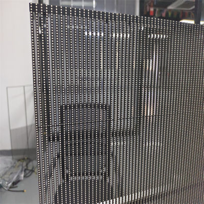 SMD2020 60% Transparency Brightness LED Grille Display for Shopping Mall Advertising