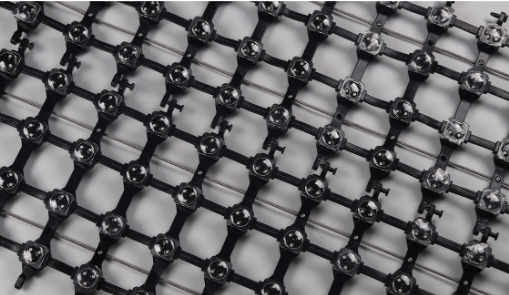 High Brightness Window Glass LED Screen Outdoor Transparent Flexible LED Curtain Screen