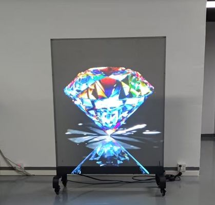 Full Color SMD2020 Transparent Grille Screens P2.6 Exhibition Hall Glass Outdoor Building Window Led Display Screen