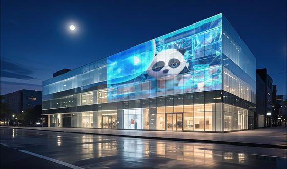 Film Transparent Flexible Screen Led Panel P6 Adhesive Advertising Display on Shopping Mall Window Glass