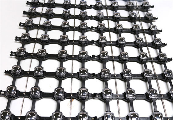 P125 1800cd 48W DMX512 SMD3535 RGB LED Mesh Screen IP67 Outdoor DC 12V Outdoor Advertising