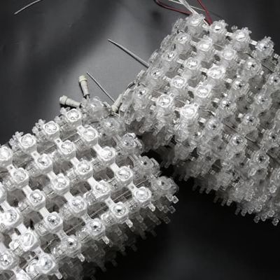 12V IP67 Waterproof RGB Flexible Mesh Screen LED Point Light Advertising Grid for Outdoor Use