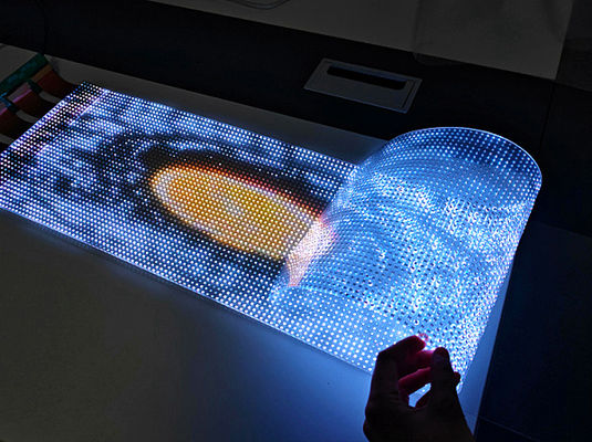 P6 Indoor DC5V Advertisement HD LED Transparent Film Display Screen For Shopping Market