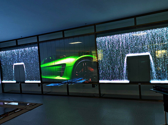 Indoor P4-8 DC5V Transparent LED Film Display Screen High Brightness for Retail Stores