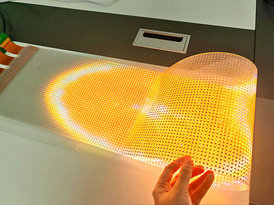 Indoor P4-8 DC5V Transparent LED Film Display Screen High Brightness for Retail Stores
