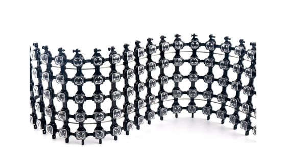  SPI RGB Led  Flexible Perment Point Light Mesh Screen Outdoor Video Adervertising Wall   