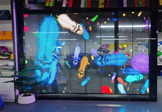 4000-4500cd 1000*1000mm P3.9 Brightness High Transparency LED Grille Panel for Indoor Advertising Screen
