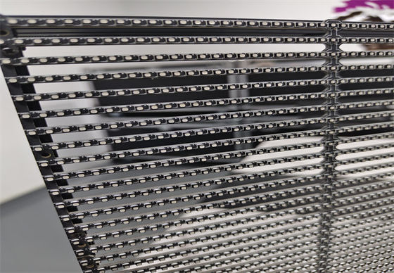 4000-4500cd 1000*1000mm P3.9 Brightness High Transparency LED Grille Panel for Indoor Advertising Screen