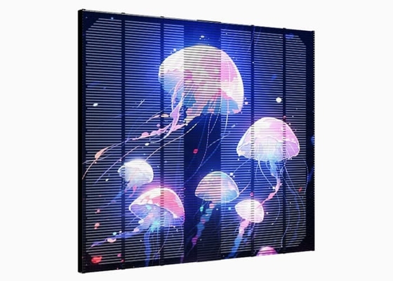 P3.9 500*500mm LED Grille Display Screen 4500cd Professional digital signage solution for shop windows and shopping malls