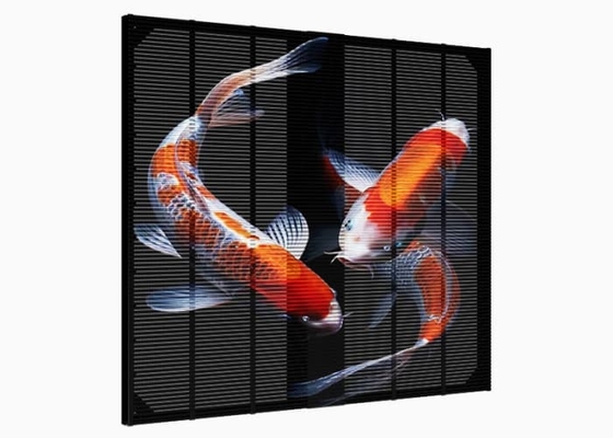 P2.6 1000*1000mm Transparent Grille Display Screen 4500cd LED Advertising Mesh LED Video Wall for Advertising