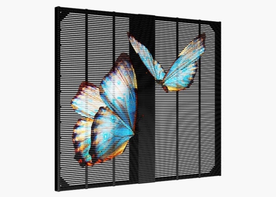 High Brightness See Through P2.6 500*1000mm Grille Large Indoor LED Display 4500cd Panel Screen