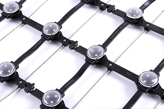 P125 SMD3535 Waterproof IP67 LED Screen Mesh Outdoor Curtain Customized for Retail Stores Exhibitions 