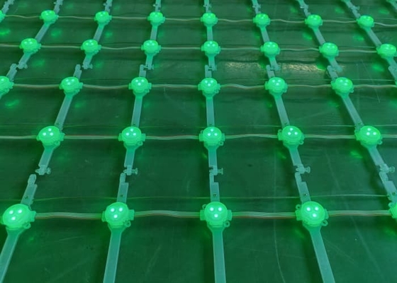 Outdoor IP67 Flexible Scrolling LED Mesh Display Transparent Grid Screen P125 for Media Facade Advertisement