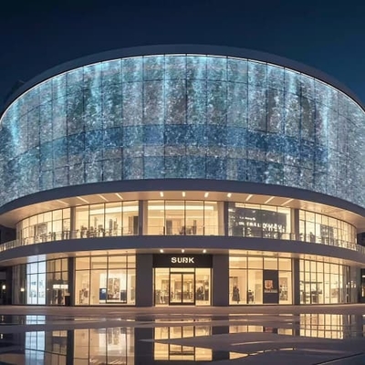 P31.25 Outdoor Curtain Screen Manufacturer RGB LED Screen Flexible Customized Portable Mesh LED Curtain Screen