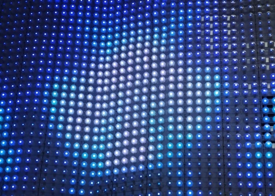 P50 Programmable Flexible LED Strip Curtain LED Mesh Display DC12V Foldable Outdoor Led Net Screen Curtain