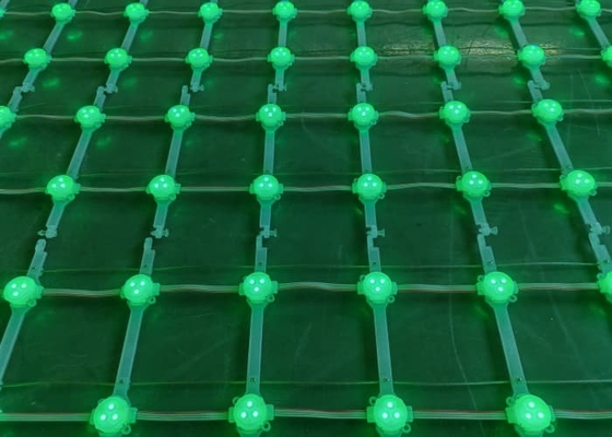 Outdoor Decoration IP67 Transparent Advertising LED Screen P143 Flexible Point Light PC Material Led Mesh Screen