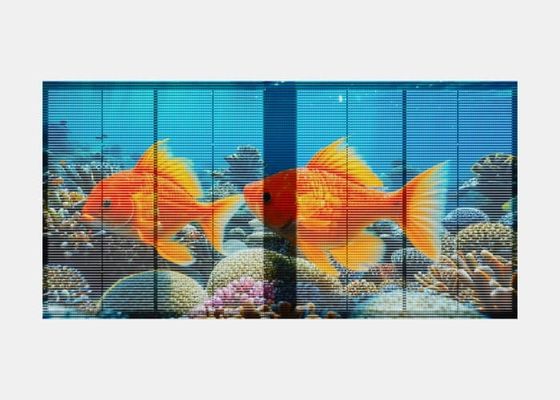 P2.6*6.25 1000*1000mm 6000cd Brightness High Transparency LED Grille Panel for Indoor Advertising Screen