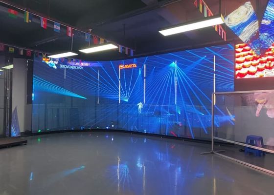 P2.6 Led Grille Screen Display Full Color 1000*1000mm Led Screen Indoor Electronic 4500cd Advertising Screen Glass Window