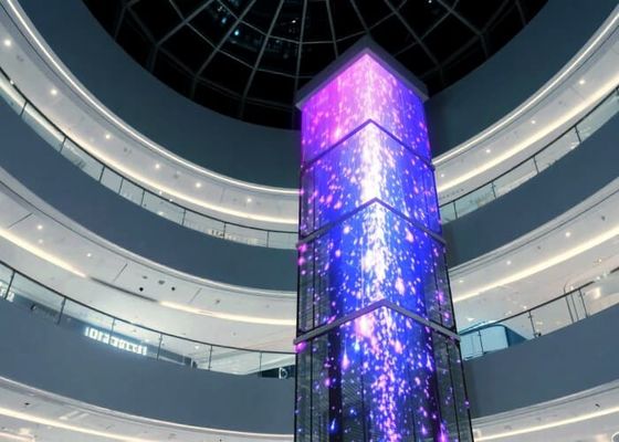 P3.9 Indoor Transparent Led Grille Screen 500x500mm Transparent Led 2000cd for Shopping Malls