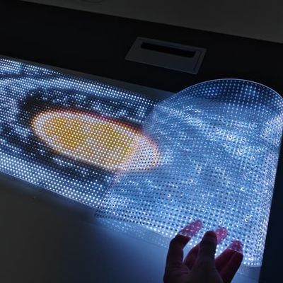 Super Thin High-Brightness Indoor Transparent Flexible LED Film P6 Crystal Transparent LED Film Screen for Glass