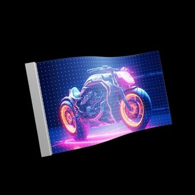 Indoor P6 Adhesive Transparent Flexible LED Film Crystal Screen Display Panel Transparent LED Film Screen for Glass