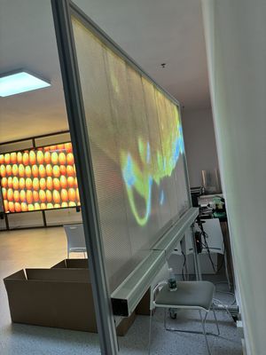 Flexible LED Transparent  Film Screen P4  Adhesive Window Display Indoor Full Color Glass Advertising LED Panel