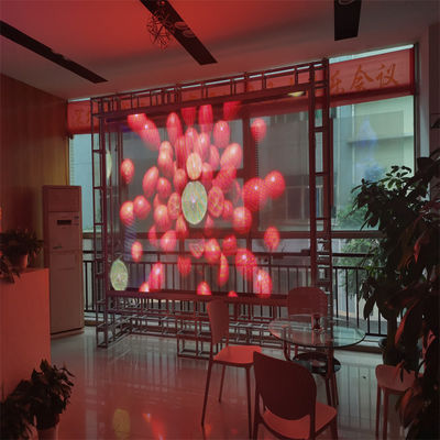 P20 Indoor Transparent LED Film Screen Wireless Smart App Control Holographic Invisible Display