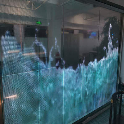 P6 90% Clarity 2800cd Transparent LED Screen Ultra-Slim Bar Design 240x1000mm 