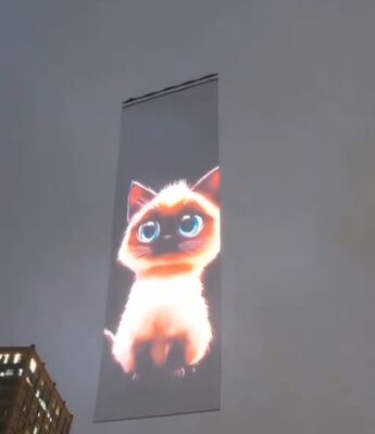 P50 Lightweight Drone Flying Led Screen LED Floating Display for Outdoor City Light Show Events Product Launch Stage Performance Public Advertising