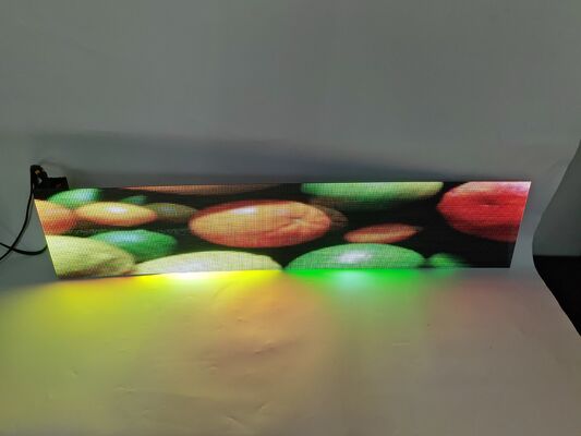 High-Definition Holographic Transparent Screen P3.91 3D Glass Adhesive Super Slim  LED Display  for Glass Window Display