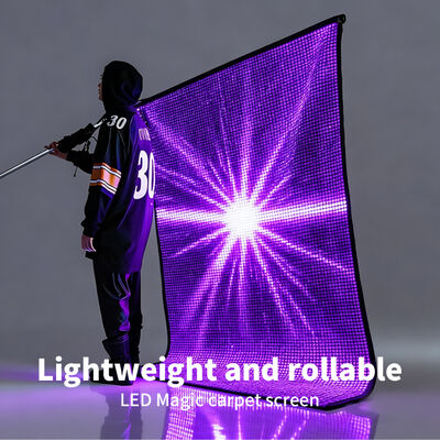 Lightweight LED Mesh Display with 20mm Pixel Pitch and Waterproof IP65 for Drone Flying LED Screen and Aerial Advertising