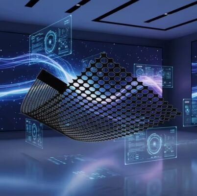 Flexible Led Screen UltraThin P3.91 Holographic Display Screen With Integrated LED Driver Advertising Digital Signage