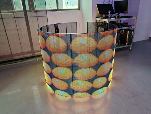 Easy Installation P3.91 High Brightness Holographic Invisible Transparent Led Screen 3000cd Outdoor Led Advertising Screen