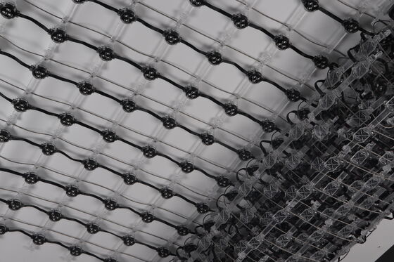 P125 High Quality Outdoor LED Mesh Screen 30mm IP67 Waterproof Commercial Grade For Building Facade