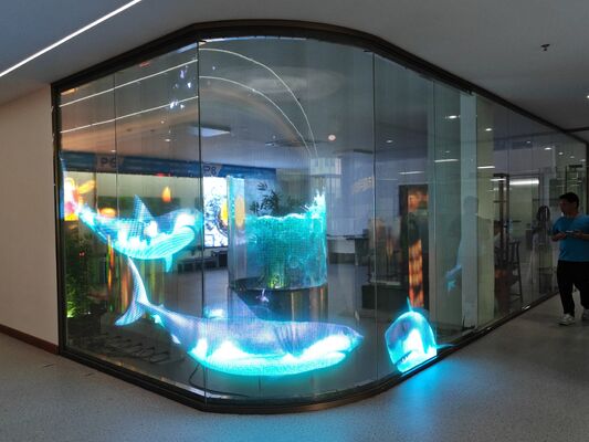P6 DC5V Full Color Ultra-Thin Lightweight LED Film Screen High Brightness for Indoor